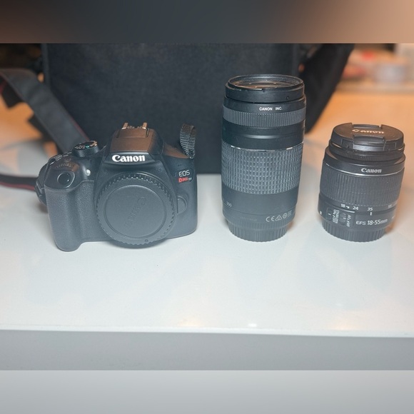 Canon EOS Rebel T6 Black DSLR Camera with 18-55mm lens- ER-300mm lens+ more! - Picture 4 of 16